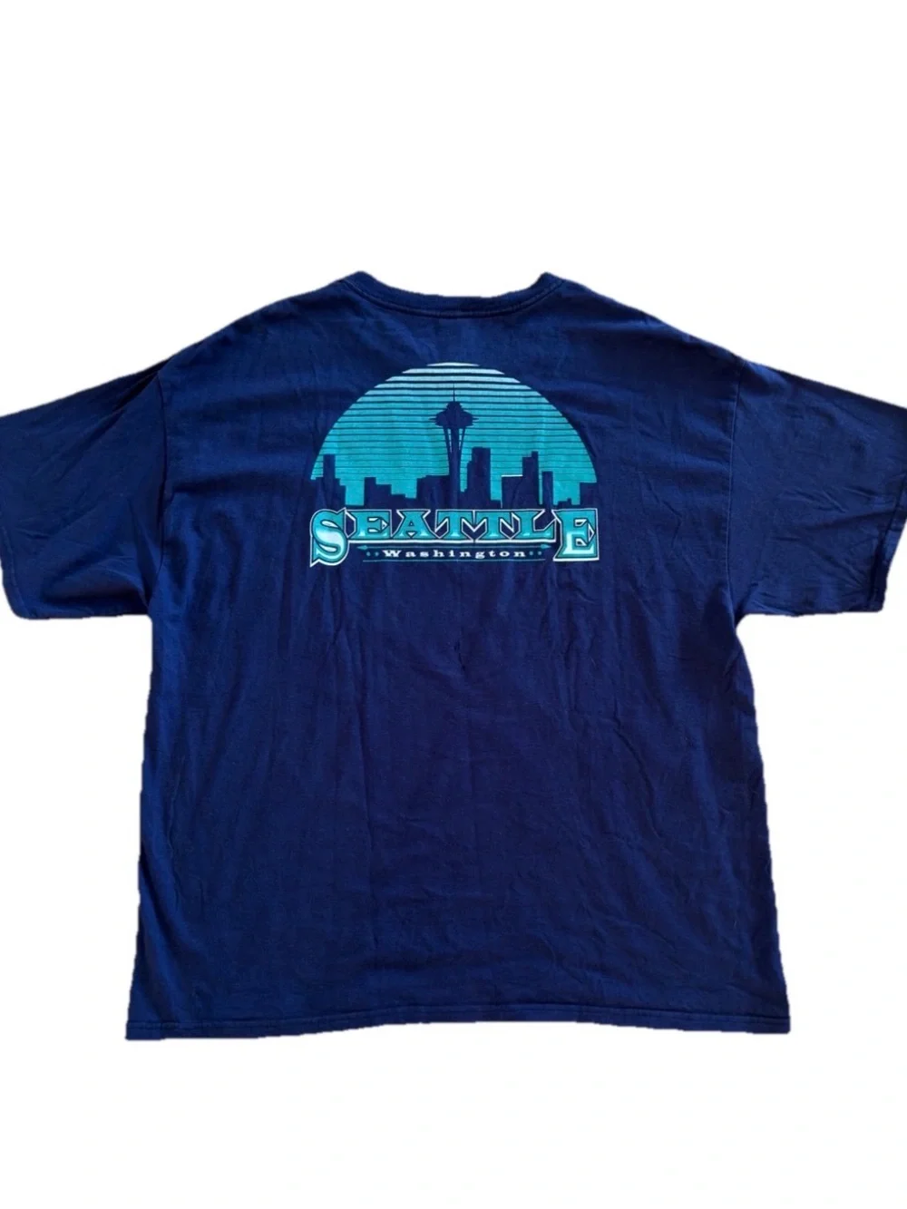 Vintage Continental Airlines OnePass Seattle T Shirt XL Delta Pro Weight USA 90s